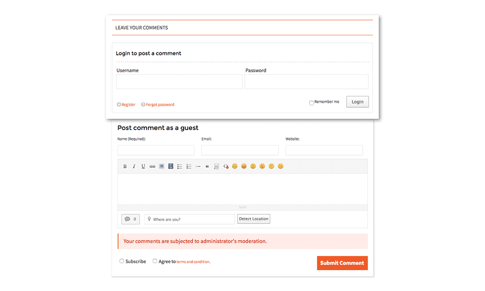 Integrated with Komento komento_integrated