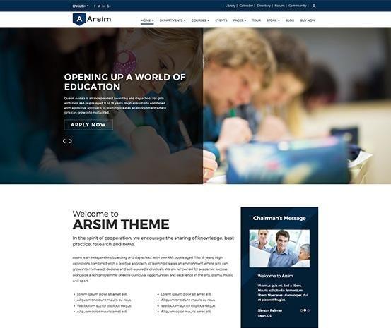 Arsim Best Education WordPress Theme
