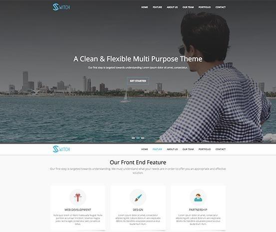 Switch Onepage Business Wordpress Theme
